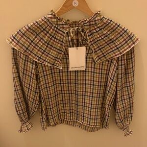 The New Society Kids Plaid Blouse - Multicolor
